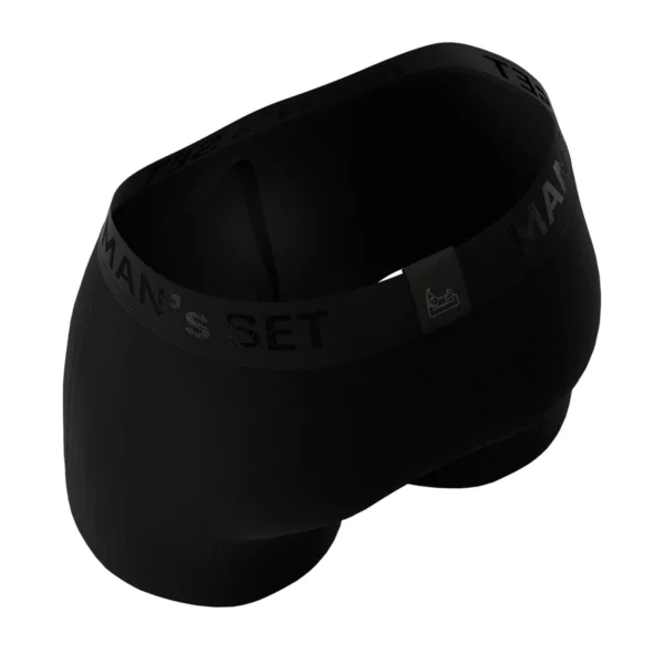 Pánske anatomické boxerky Anatomic Intimate 2.0 Micromodal čierne – MAN'S SET – detail strihu