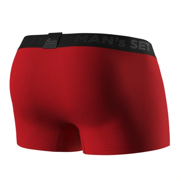 Pánske anatomické boxerky Anatomic Classic 1.2 červená – MAN'S SET – zozadu