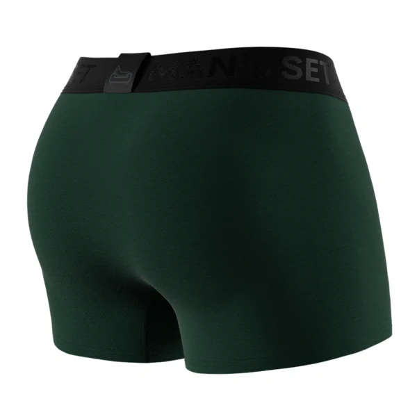 Pánske anatomické boxerky Anatomic Classic 2.0 tmavozelená – MAN'S SET – detail strihu