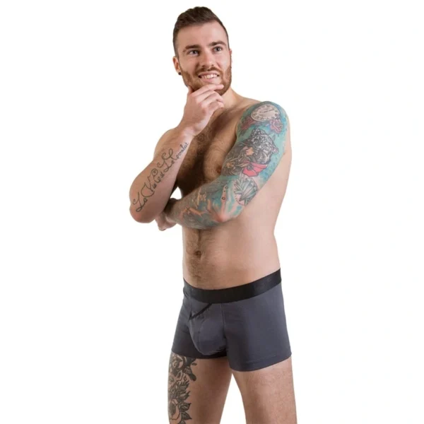 Pánske anatomické boxerky Anatomic Classic 2.0 Black Series, grafitové