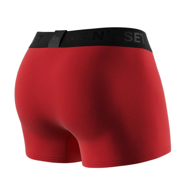 Pánske anatomické boxerky Anatomic Classic 2.0 červená – MAN'S SET – detail strihu