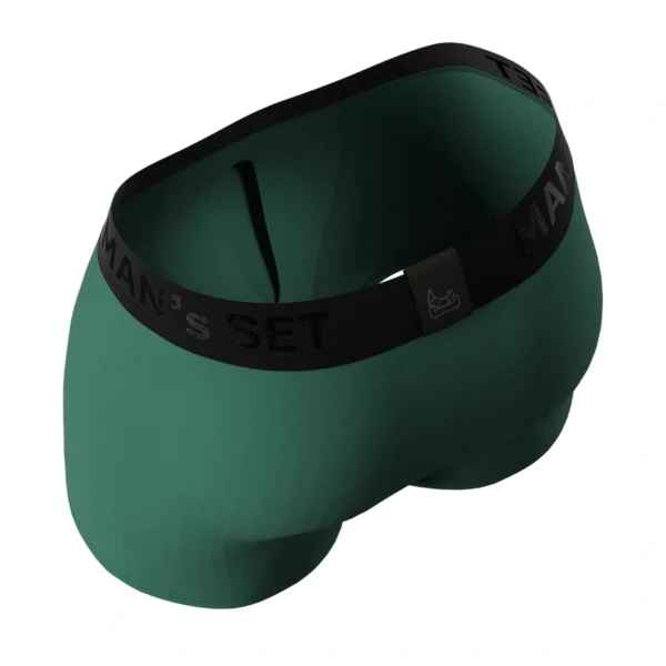 Pánske anatomické boxerky Anatomic Intimate 2.0 Micromodal tmavozelená – MAN'S SET – detail strihu