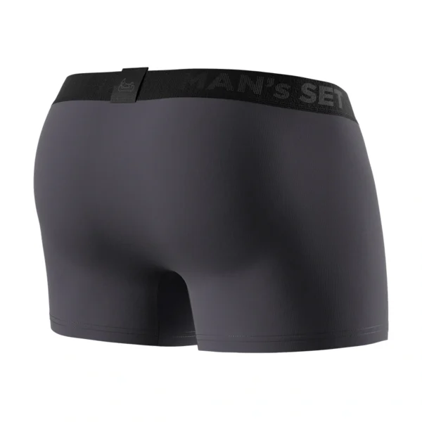 Pánske anatomické boxerky Anatomic Intimate 2.1 grafitové – MAN'S SET – zozadu
