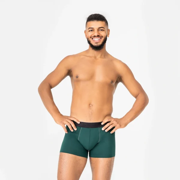 Pánske anatomické boxerky, Anatomic Intimate 2.0 Black Series Micromodal, tmavozelená