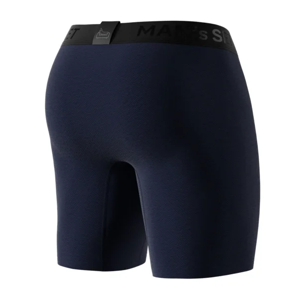 Pánske anatomické boxerky Anatomic Long 2.0, tmavomodré – MAN'S SET – zozadu