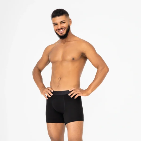 Pánske anatomické boxerky, Anatomic Long 2.0, Black Series, čierne