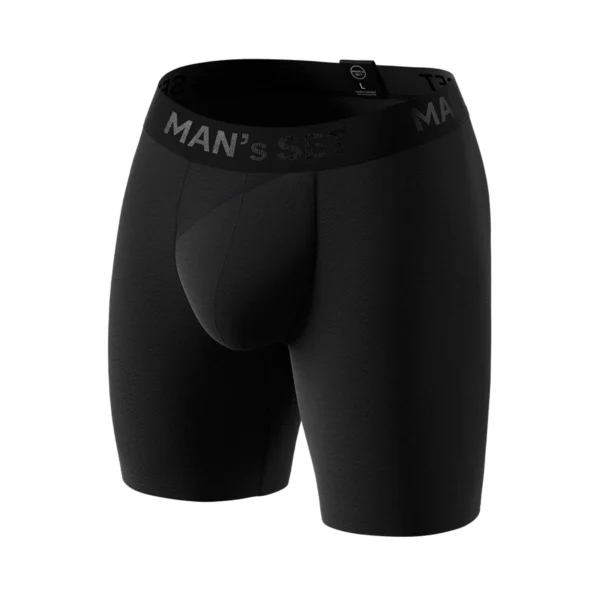Pánske anatomické boxerky Anatomic Long 2.0, čierne – MAN'S SET