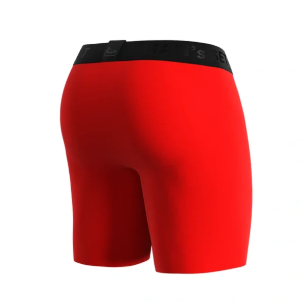 Pánske anatomické boxerky Anatomic Long 2.0, červená – MAN'S SET – zozadu