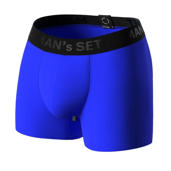 Anatomische Boxershorts für Herren, Anatomic Intimate 2.0 Black Series Micromodal, Elektrisches Blau